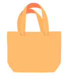 Plastic shopping bag reusable alternative illustration