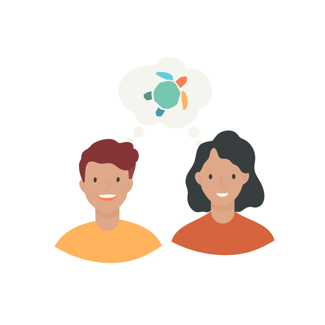 Plastic free morning tea sharing stories illustration