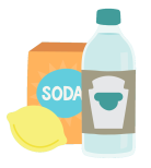 plastic free cleaning ideas illustration